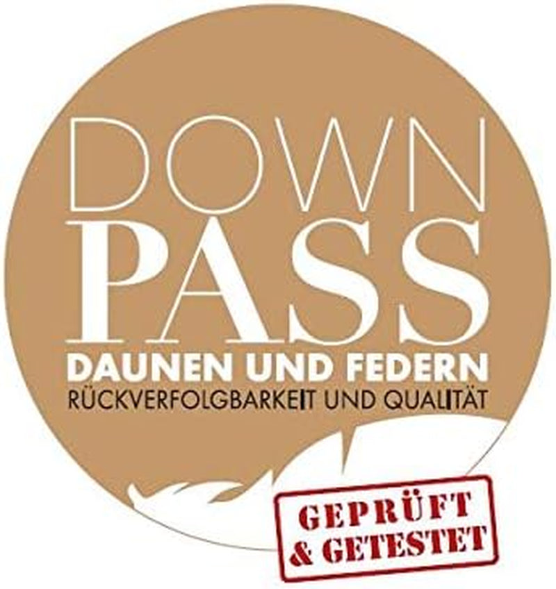 Badenia Piumino Trendline Comfort, caldo piumino invernale con 90% piumino e 10% piume classe I, 135 X 200 Cm, Down Pass Tested e certificato Oeko-Tex, Prodotto secondo lo standard di qualità tedesco. Piumini e trapunte Naty Shop