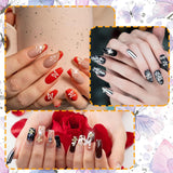 80 pz ciondoli per unghie farfalla 3D farfalla in lega oro argento glitter decorazioni per unghie accessori per gioielli per unghie manicure fai da te per le donne