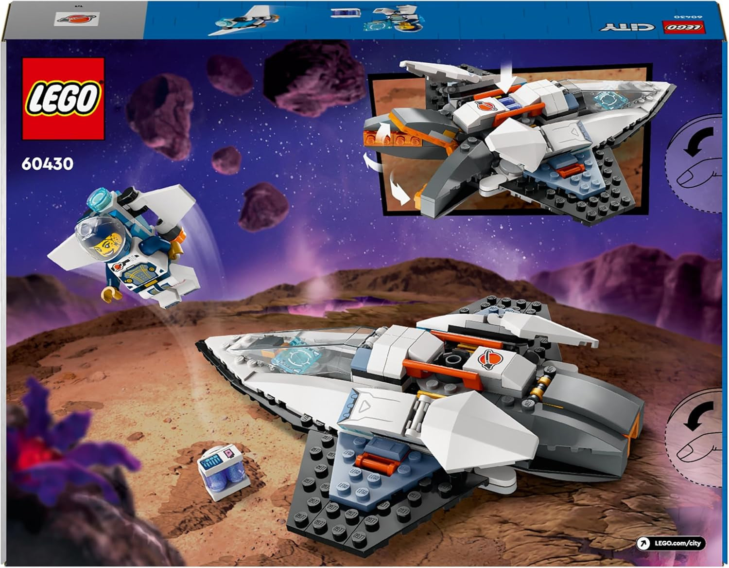 Astronave LEGO City, giocattolo spaziale Space Shuttle da costruire per bambini, ragazzi e ragazze dai 6 anni, set con il personaggio dell'astronauta 60430 Set da costruzione Besuche den LEGO-Store