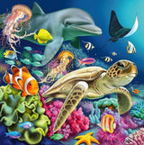 Puzzle per bambini Ravensburger - 12000859 Incantevole mondo sottomarino - Puzzle 3X49 pezzi per bambini dai 5 anni in su Puzzle Naty Shop