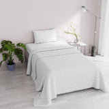 Trapunta estiva Satin Stripes, poliestere, panna, 260X250 Cm Trapunte e Trapunte Naty Shop Bianco 170X250 Cm