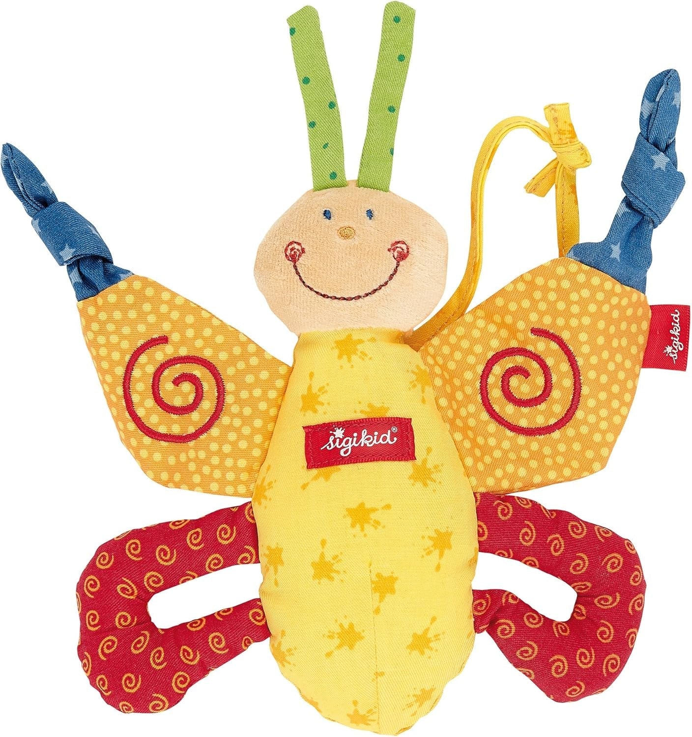 SIGIKID 40490 Anello attivo Baby Activity PlayQ Giocattolo per bambine e bambini consigliato a partire da 3 mesi Multicolor Giochi per bambini Naty Shop Multicolor / farfalla