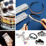ANNYA 4000 Pezzi Strasssteine ​​​​Nägel Nail Art Strasssteine ​​​​Dekorationen Nagelsteine ​​Für Nail Art Zubehör e Klare Kristall Strasssteine ​​​​Handwork con Pick Up Pinzette e Strass Picker Dotting Pen…