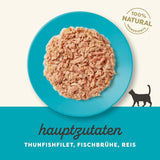 Applaws Cibo Umido per Gatti 100% Naturale Filetti di Tonno in Brodo - Confezione da 12 Bustine da 70g