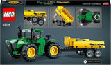 LEGO Technic John Deere 9620R Trattore 4WD con rimorchio ribaltabile Classico giocattolo agricolo per bambini Ragazzi e ragazze Kit modello da collezione di 8 anni 42136 Set di costruzione Acquista il negozio LEGO