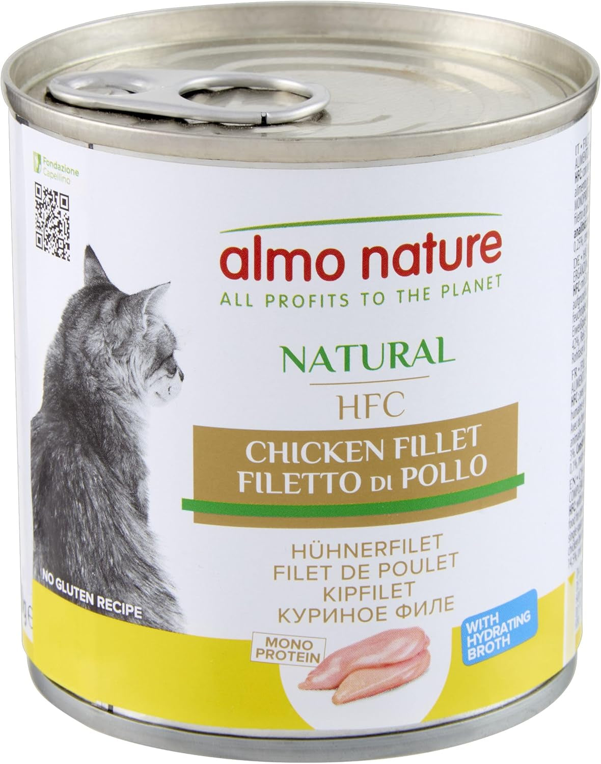 Almo Nature HFC Natural - Alimento umido per gatti adulti - Filetto di pollo - 280g, conf.12