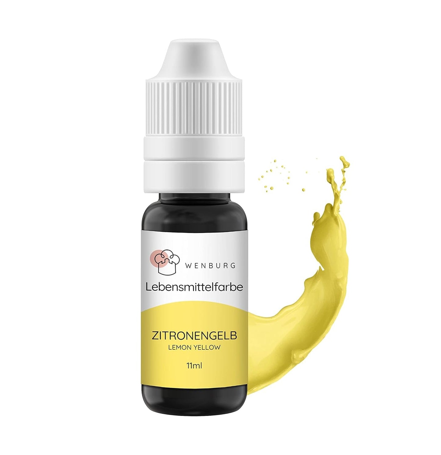 Colorante alimentare Wenburg, glitter, 11 ml, concentrato, prodotto in UE, liquido. Per colorare impasti, bevande, aromi, slime - colorante alimentare glitter oro - colorante torta oro - glitter oro