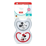 Ciucci NUK Perfect Match per neonati | 6-18 mesi | Ciucci ortodontici che favoriscono la circolazione dell'aria e prevengono le eruzioni cutanee causate dalla saliva | 95% di accettazione da parte dei bambini** | Disney Minnie Mouse | Confezione da 2