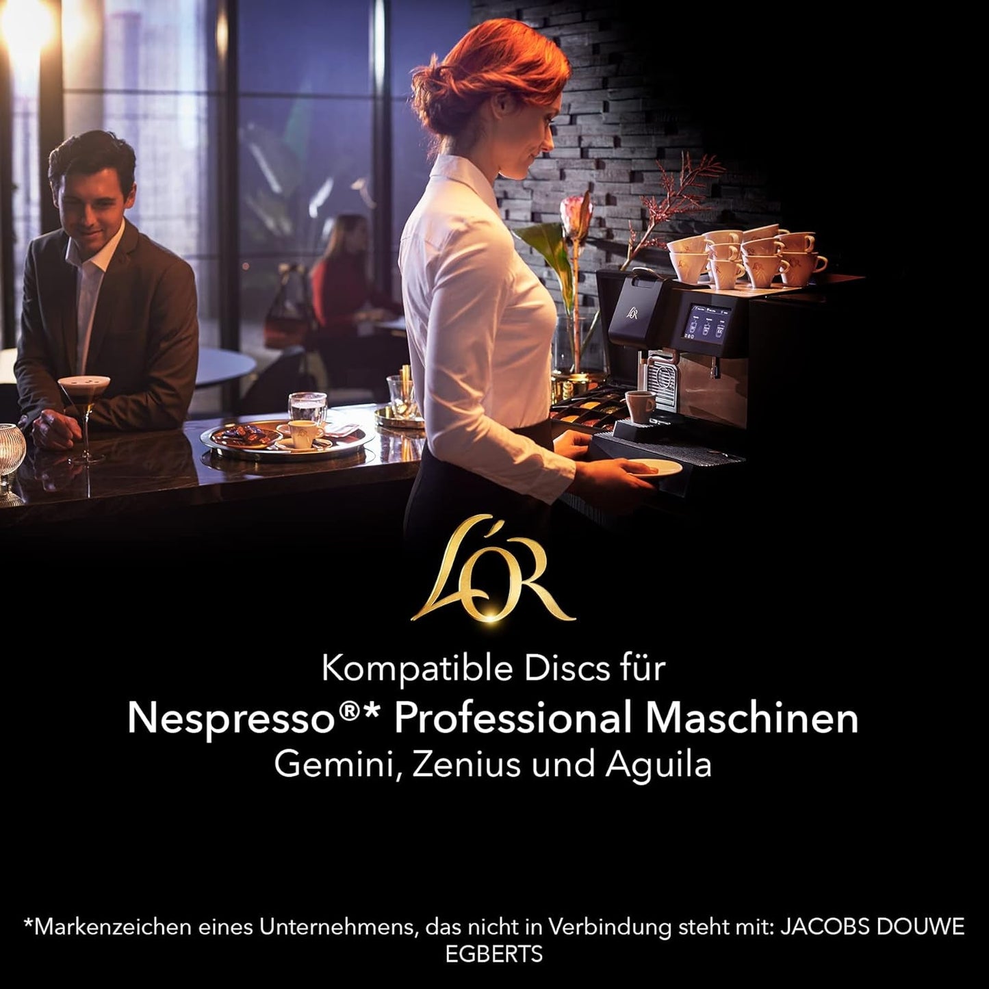 L'OR Suprême Lungo Intense 5, delicato, Intensità 5/10, compatibile Nespresso* Pro Kaffeekapseln, 50 Kapseln