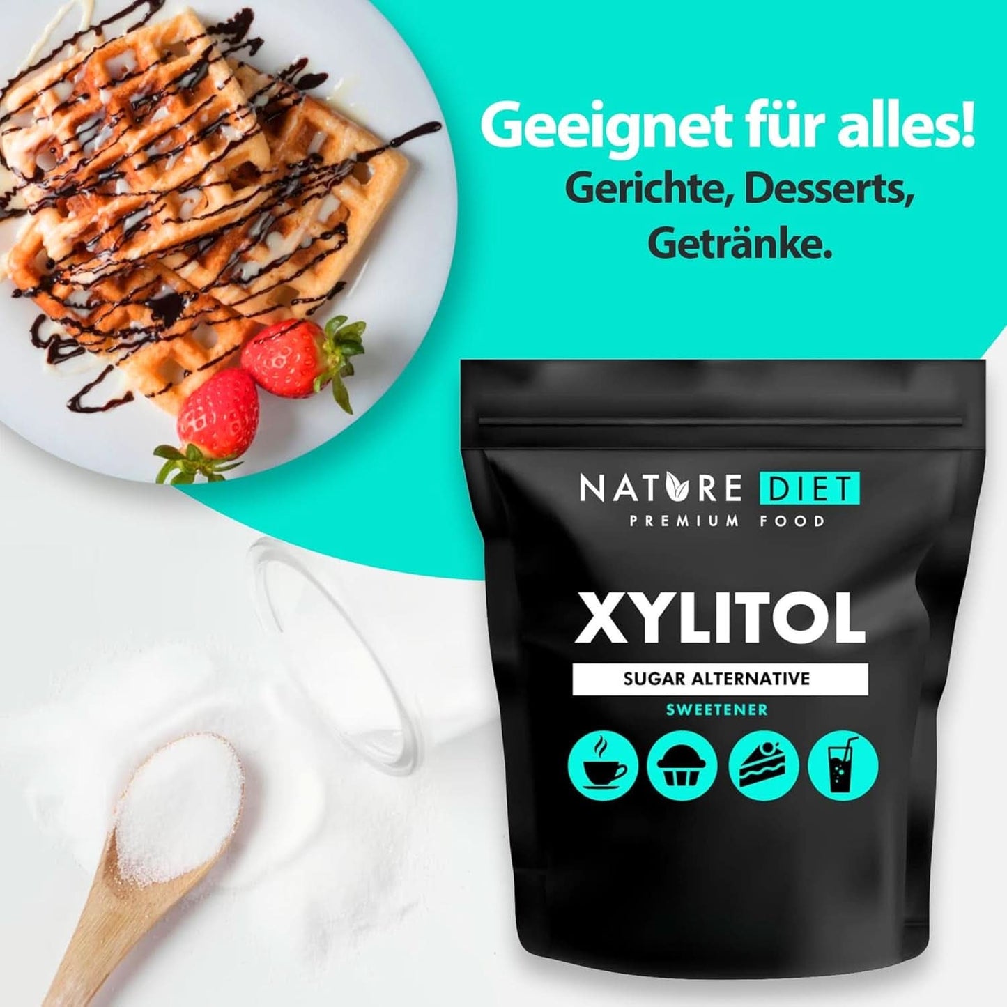 Nature Diet Xilitolo, 1 Kg Dolcificanti Naty Shop