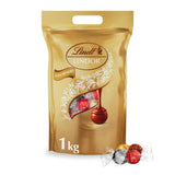 Assortimento classico di palline di cioccolato Lindt LINDOR | ca. 80 palline di cioccolato (al latte, bianco, fondente 60%, nocciola) | Confezione sfusa, 1 kg