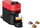 Macchina per caffè espresso con capsule Nespresso Krups Vertuo Pop, capacità: 560 ml, riconoscimento automatico delle capsule, sistema one-touch, 4 dimensioni di tazza, tempo di riscaldamento ridotto, sostenibile, Aqua Mint, XN9204