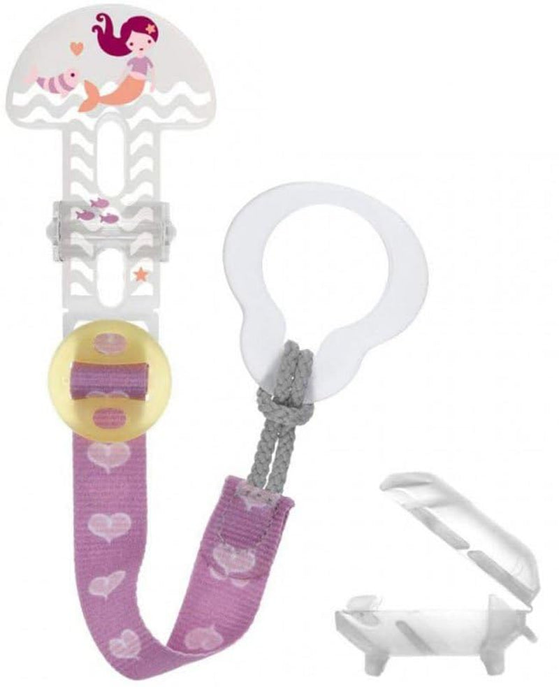 MAM Clip & Cover, catenella per ciuccio - Rosa