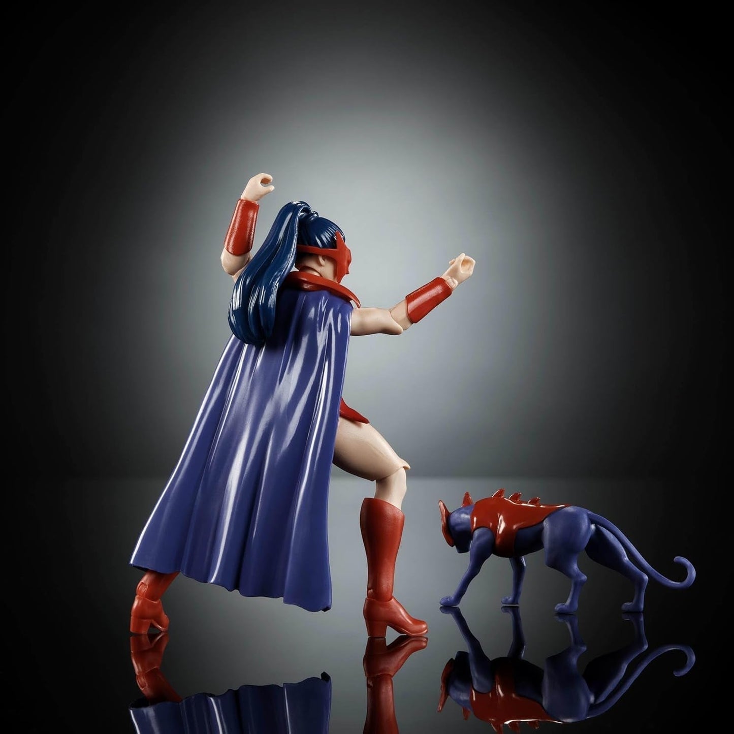 Action figure Catra di Masters of the Universe Origins dalla collezione Cartoon, ca. Serie TV anni '80, eroina, principessa del potere, alta 14 cm, design dettagliato e accessorio per gatti, action figure JBM84 Naty Shop