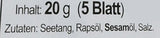 Dongwon Seetang, geröstet, gewürzt (1 confezione da 20 g)