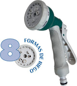 Tubo da giardino C2107N2 a 7 forme, 15 m, verde