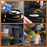 Handpresso - Handcoffee Auto 21000 | Macchina per caffè espresso per auto da 12 V - Macchina per caffè espresso da 12 Volt per auto | Macchina per caffè espresso Senseo Pad per auto - Macchina per caffè espresso da viaggio 12V | Espressore da 12 Volt per camper