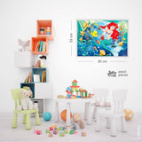 Lisciani - Puzzle DISNEY Ariel - Ricrea e colora le scene delle tue scatole preferite - da 7 anni - PUZZLE GRANDE da 250 pezzi - Incoraggia la destrezza Puzzle Naty Shop