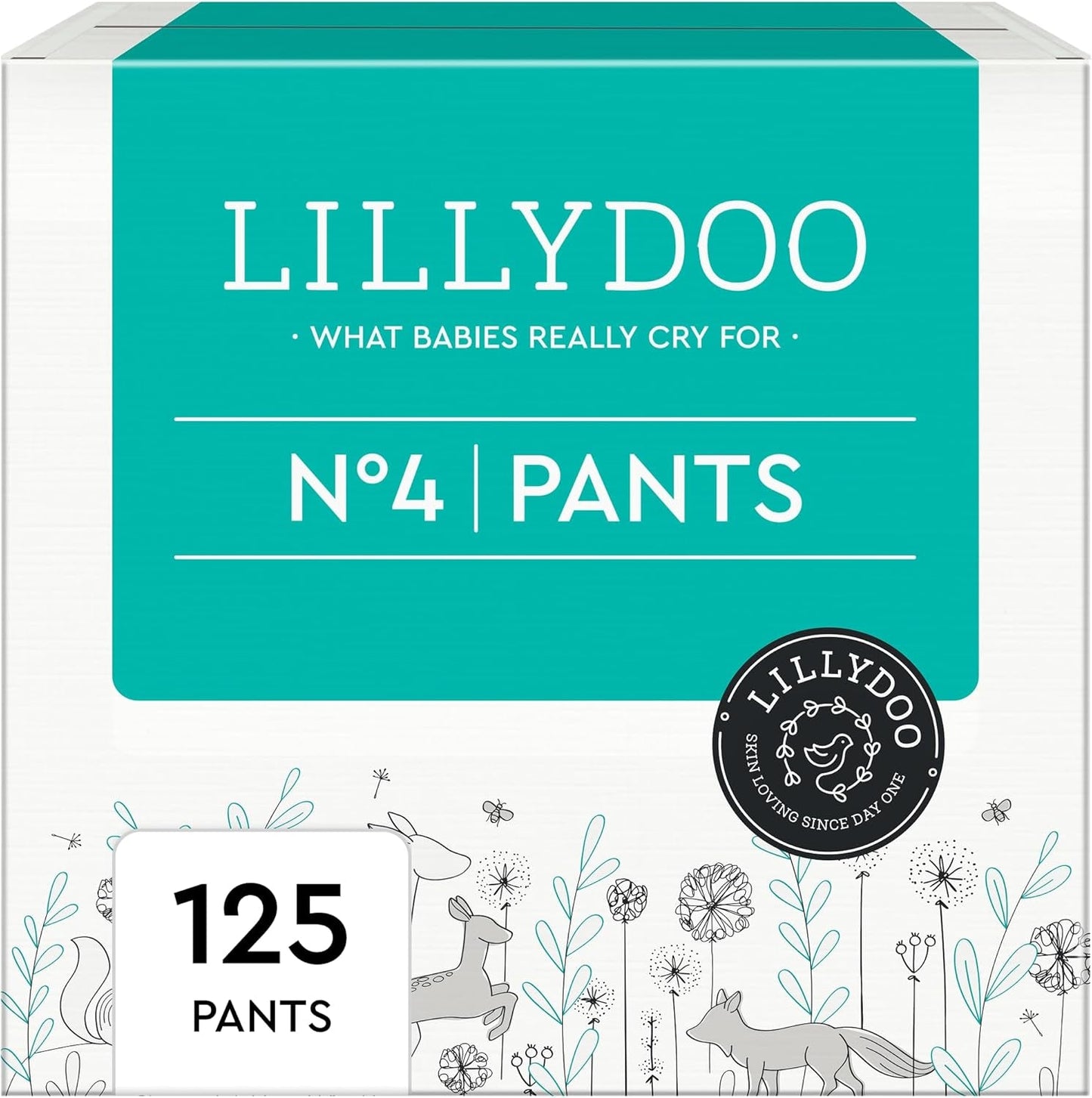 Pantaloni skin friendly LILLYDOO taglia 5 (12-17 kg) scatola mensile (105 pezzi)