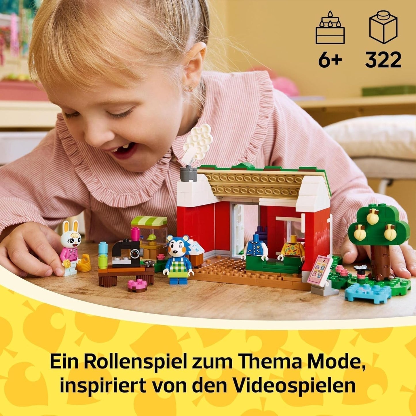 LEGO Animal Crossing Tailoring Sisters Set di costruzione creativo per giochi di ruolo, regalo per ragazze, ragazzi e appassionati di videogiochi dai 6 anni in su, set di gioco avventura 77055 Set di costruzione Acquista il negozio LEGO