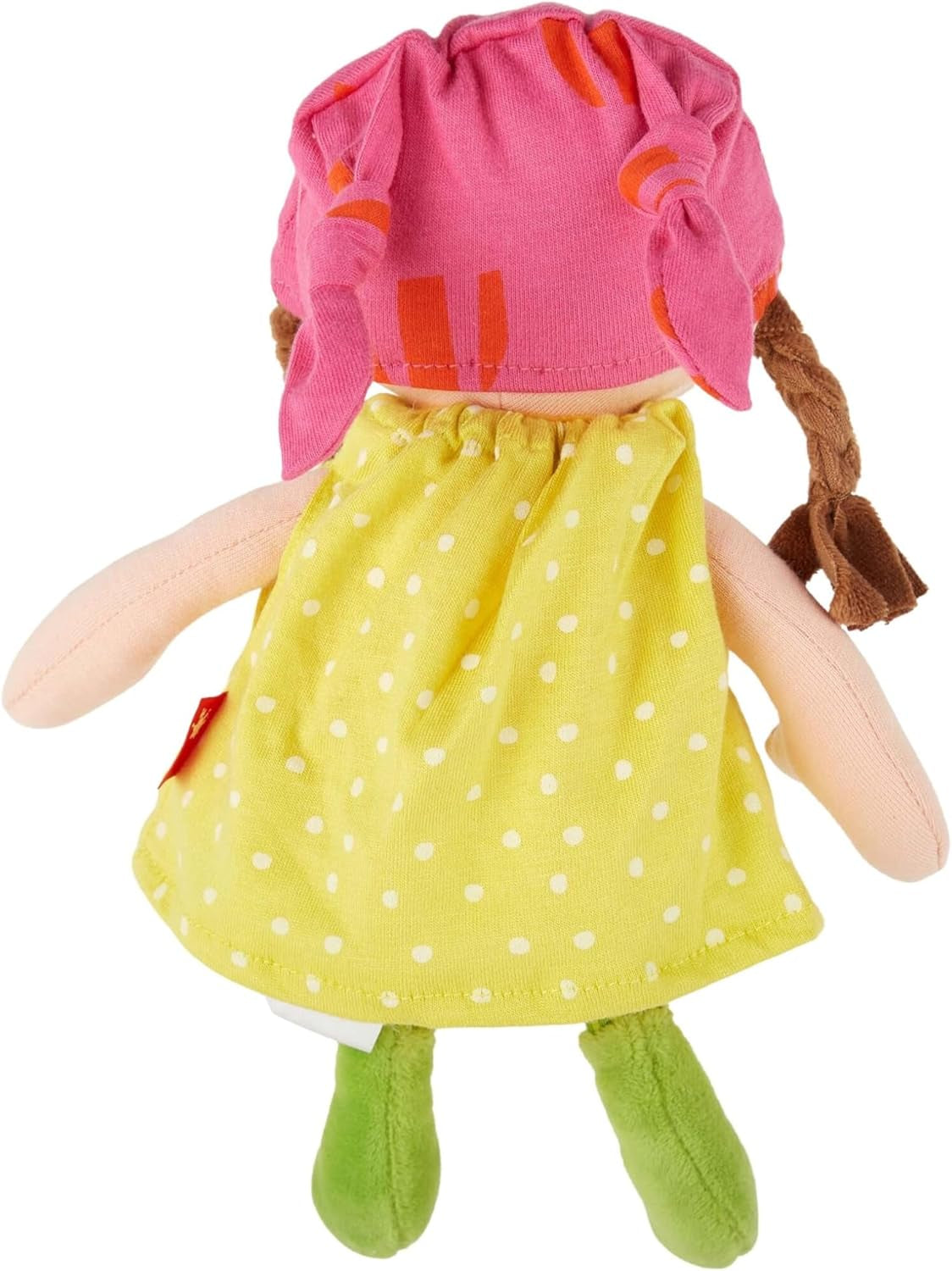 SIGIKID 39411 Piccola bambola morbida per bambina, giocattolo per bambini, consigliata dai 6 mesi, giallo