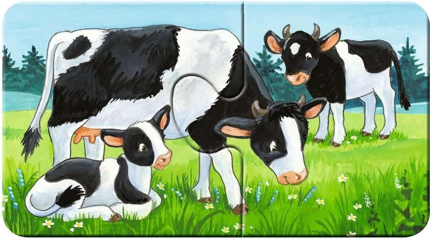 Ravensburger Puzzle per Bambini - 05072 Famiglie di Animali della Fattoria - Il Mio Primo Puzzle 9X2 - Puzzle per Bambini di 2 Anni Naty Shop