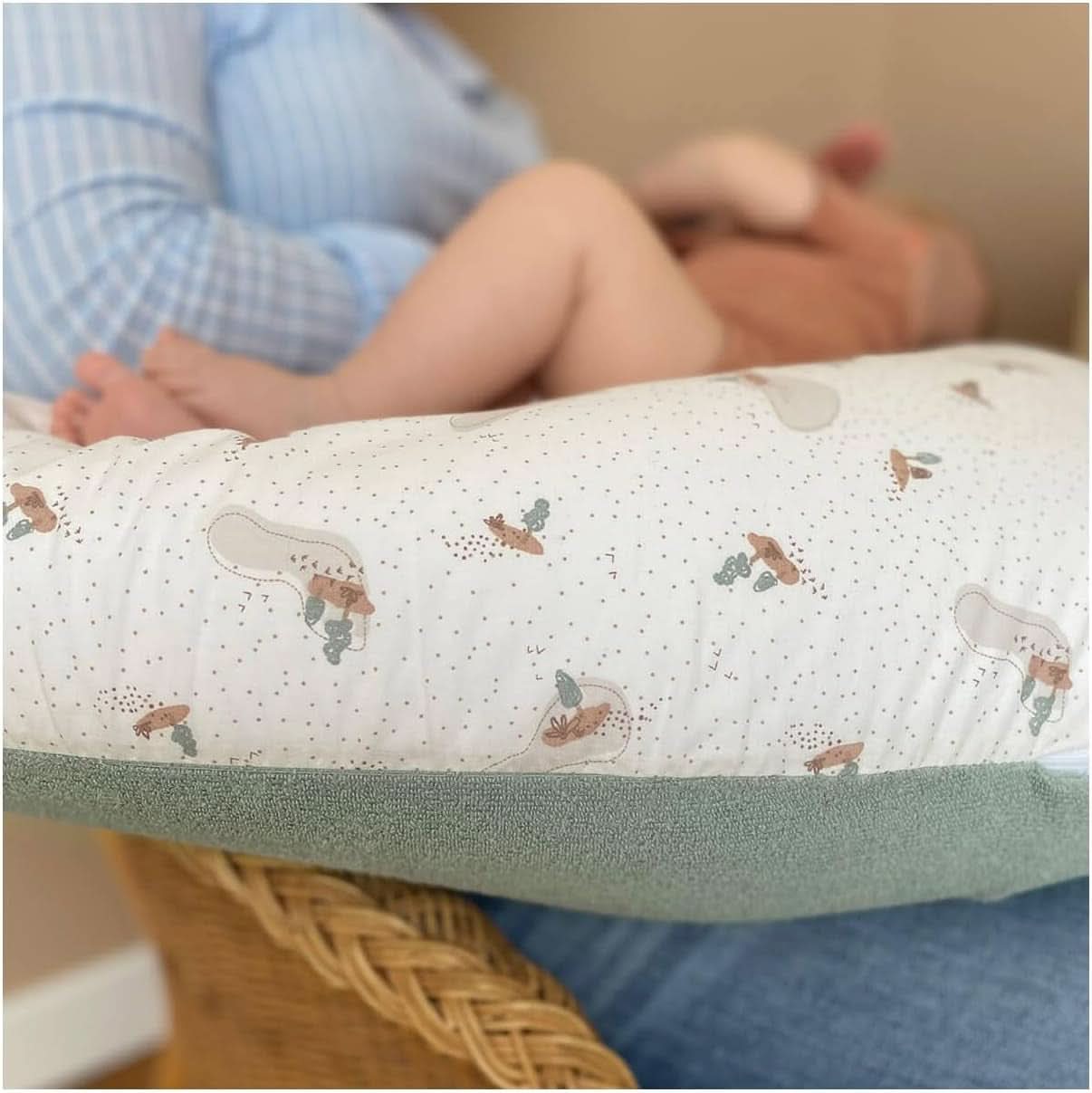 Cuscino gravidanza - Cuscino allattamento - Cuscino multifunzione 2 in 1 - Sfoderabile 78 X 44 cm Accessori Alimentazione e Allattamento Bebe Naty Shop
