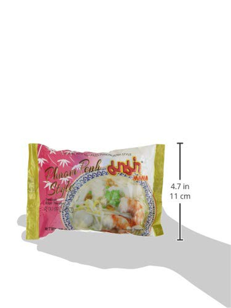MAMA Phnom Phenh Noodles di Riso Istantanei – Noodles di Riso Istantanei in stile Orientale – Cucina Thai autentica – 12 x 70 g