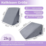 Cuscino in Piuma Regolabile in Schiuma ad Alta Densità, Cuscino Schienale ergonomico per Letto e Divano, Cuscino da Lettura Antireflusso per Dormire, Giocare, Guardare la TV (Pesante)