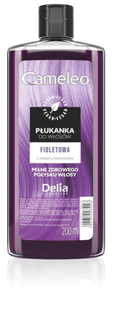 Cameleo - Tonico per capelli rosa all'acqua di rose senza tinta gialla Tinta semipermanente per capelli - Per capelli biondi e grigi - Colore e cura - Senza parabeni | Tintura Per Capelli Naty Shop 200 ml Nuova Versione - Viola 200 Ml (1 confezione)
