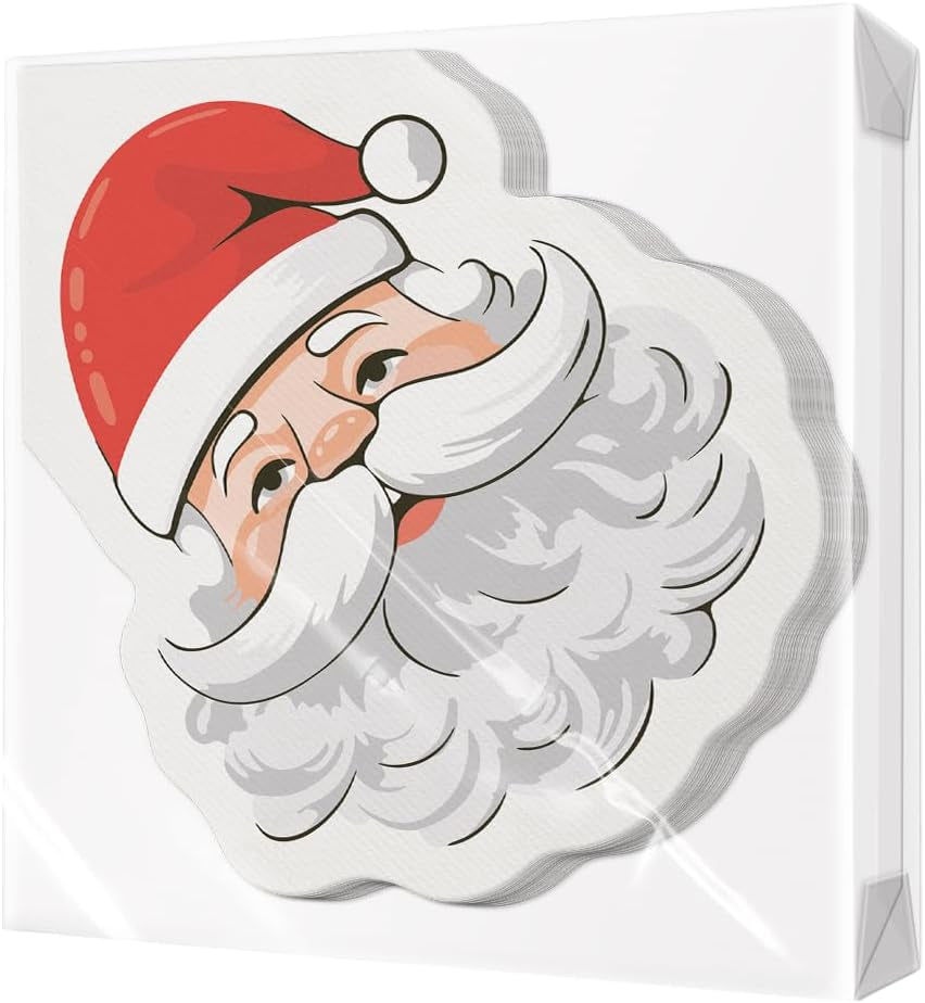 PAW - Tovaglioli Airlaid (40 X 40 Cm) I 50 Pezzi I Perfetto per Natale, Inverno, Vacanze I Decorazioni per la tavola della Vigilia di Natale I Tovaglioli Simil Tessuto Airlaid Rami Invernali I Rami Invernali