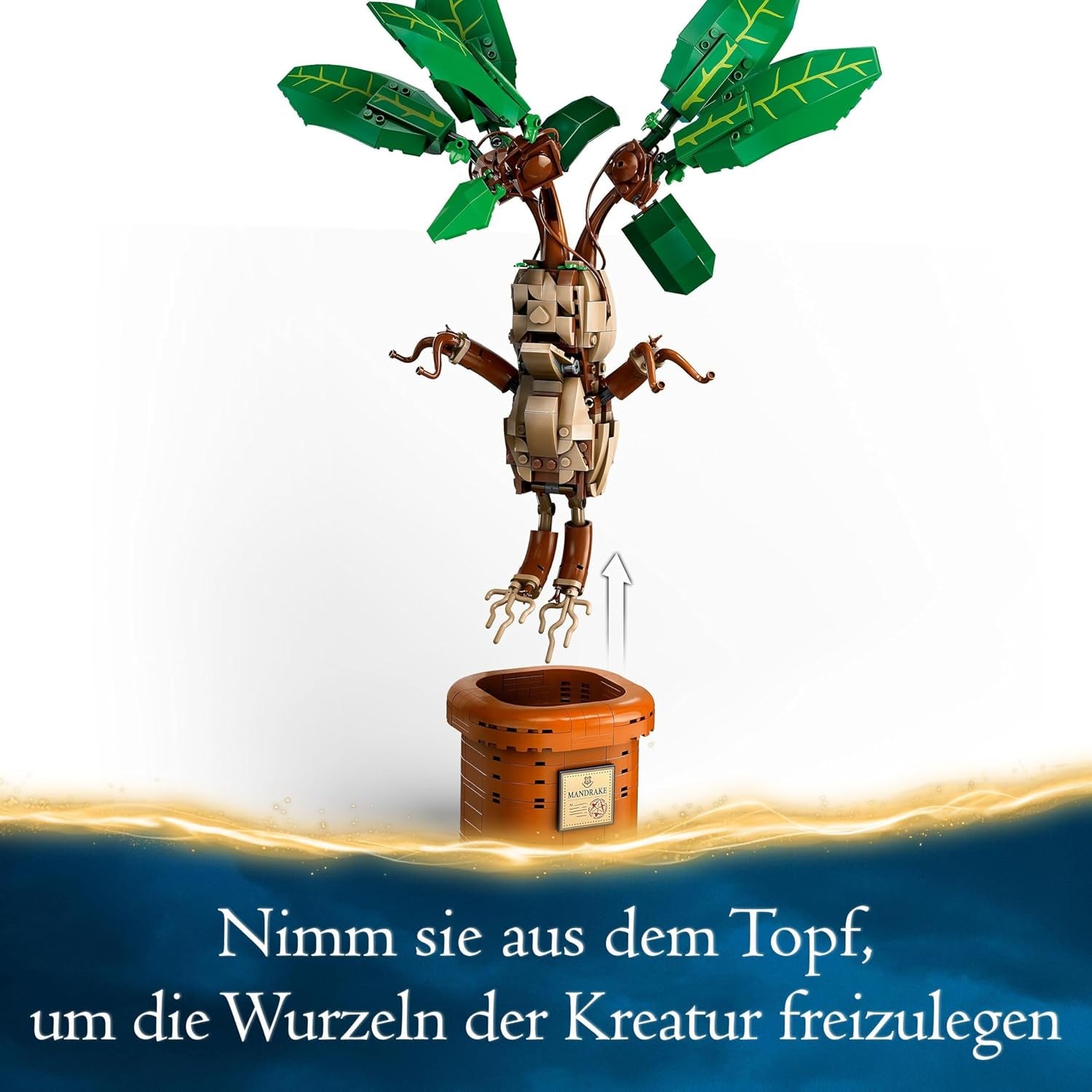 LEGO Harry Potter Pianta da pozione magica: Mandragora, giocattolo con pianta in vaso, regalo magico per ragazze, ragazzi e tutti i fan, fantasioso set da gioco per bambini, decorazione per la casa 76433 Set da costruzione Besuche den LEGO-Store