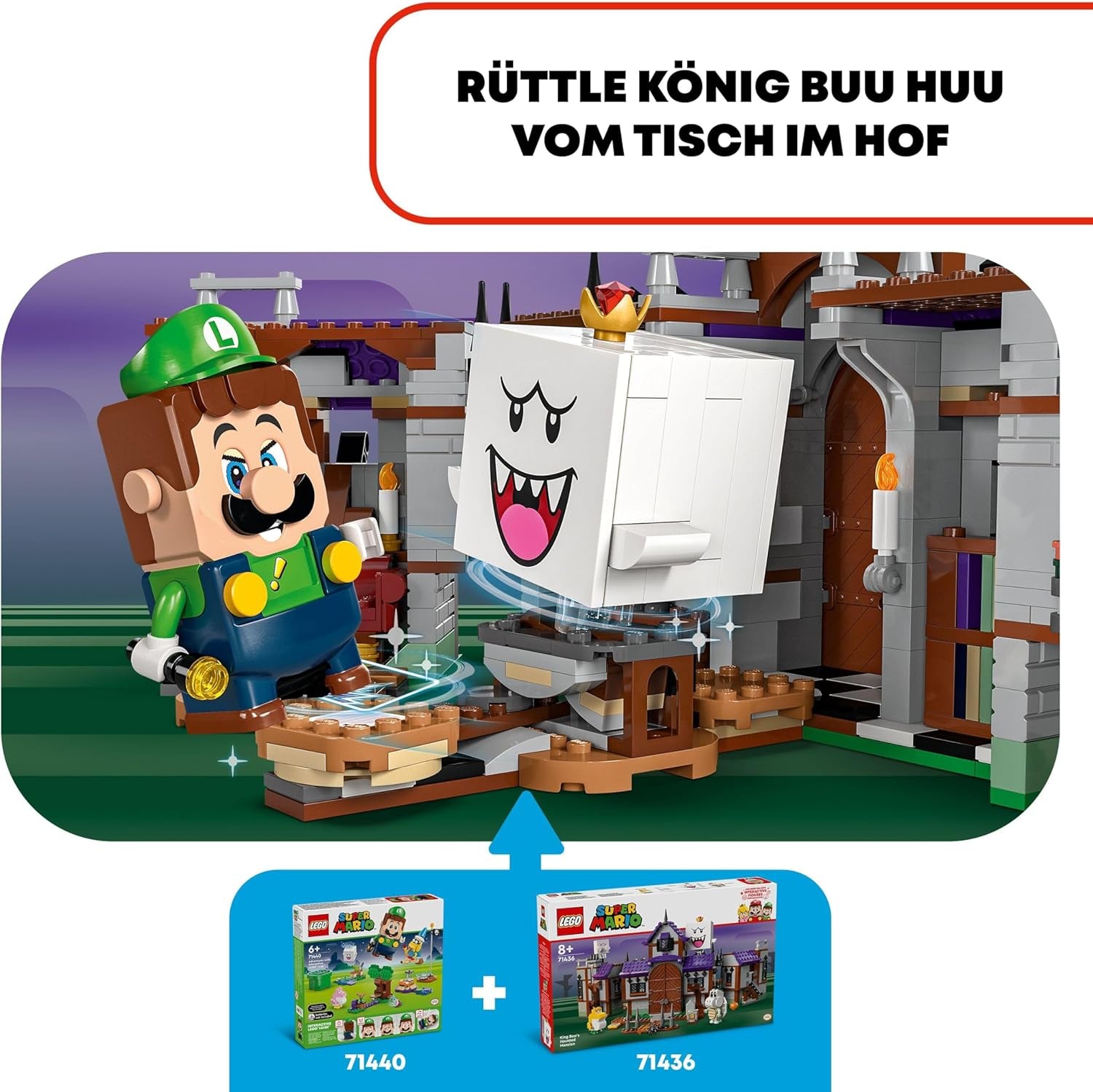 LEGO Super Mario King Buu Huu's Haunted House Kids Casa stregata Nintendo Set da collezione con Baby Yoshi Regalo per ragazzi, ragazze e giocatori di età 8+ 71436 Set da costruzione Besuche den LEGO-Store
