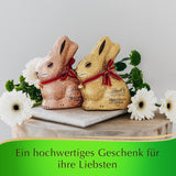 GOLDEN BUNNY al Cioccolato | 100 g IL CONIGLIETTO D'ORO | Cioccolato bianco premium e cioccolato GOLDEN BUNNY Glamour Gold Edition | 100 g IL CONIGLIETTO D'ORO