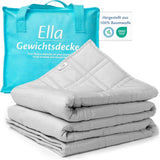 Coperta ponderata 135X200 7Kg - Coperta per terapia antistress - Coperta pesante 100% cotone - Coperta per un sonno profondo e un migliore recupero - Coperta ponderata - per uomini e donne da 55-85Kg Letti e coperte Beuche den Ella-Store 135X200 7,0 Chilogrammi