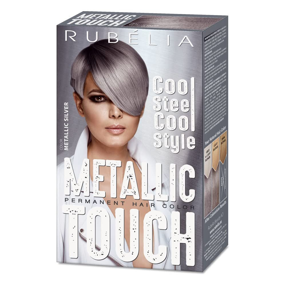 Tintura Per Capelli Permanente Metallic Touch - Argento Metallizzato, Confezione Da 1 - 115ml Naty Shop Tinture Per Capelli Titolo predefinito