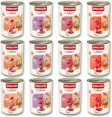 animonda Carny Adult Savory Variety (12 x 400 g), alimento umido per gatti adulti, alimento umido con ingredienti al 100% di carne fresca, senza cereali e senza zucchero
