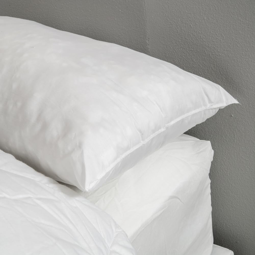 Bleu Calin Spugna piatta in memory foam e fibra di poliestere, bianca 160 X 40 cm Naty Shop cuscini standard