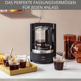 Macchina per caffè espresso con filtro Krups T8, 850 Watt, spegnimento automatico, 8-12 tazze, capacità 1 litro, filtro permanente, interruttore on/off illuminato, facile da usare, nero, KM4689