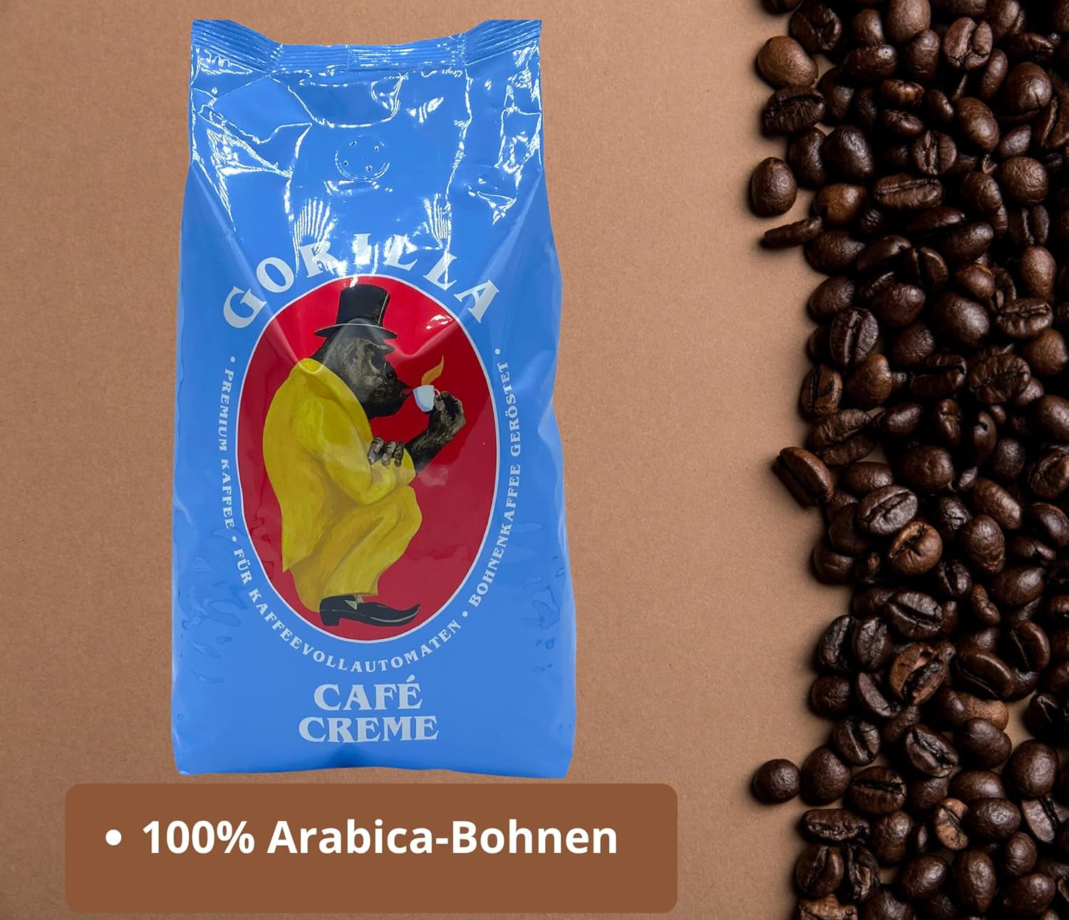 Crema di caffè Gorilla 3x 1000g Joerges + Jassas Pastries | Caffè Arabica Confezione da 3 pezzi da 1kg