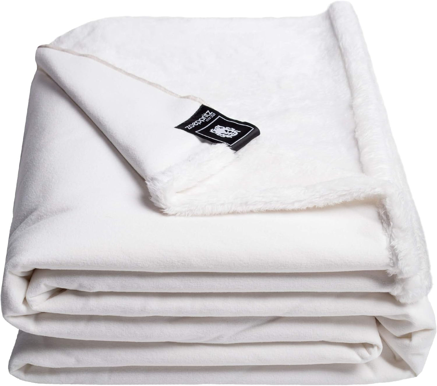 Reborn Bliss Coperta - Accogliente coperta in pelliccia sintetica - Soffice e lussuosa coperta in pelliccia sintetica con retro liscio - 140X190 Cm - 310 Rose - Di "Zoeppritz since 1828" Letti e coperte 'zoeppritz since 1828' 000 Bianco 180X220 cm