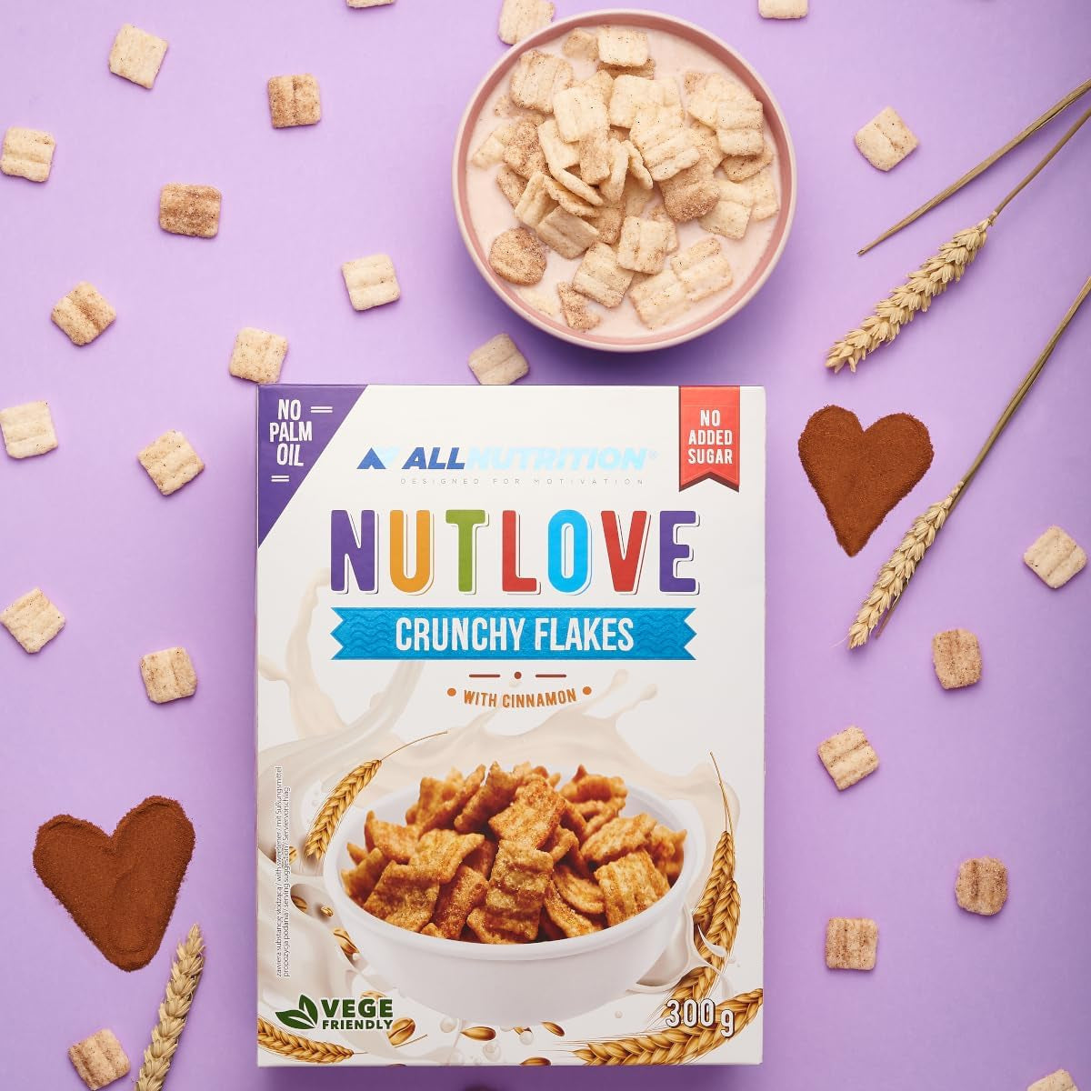 Allnutrition Nutlove Fiocchi Croccanti con Cannella 300G Cereali Naty Shop