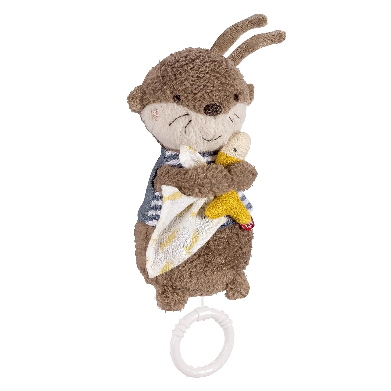 Carillon Fehn pecora per addormentare il bambino - peluche con attacco - canzone per addormentare "la ninna nanna di Brahms" - giocattolo per bambini da viaggio e a casa - giocattoli musicali per neonati e bambini Baby Toys Naty Shop Otter