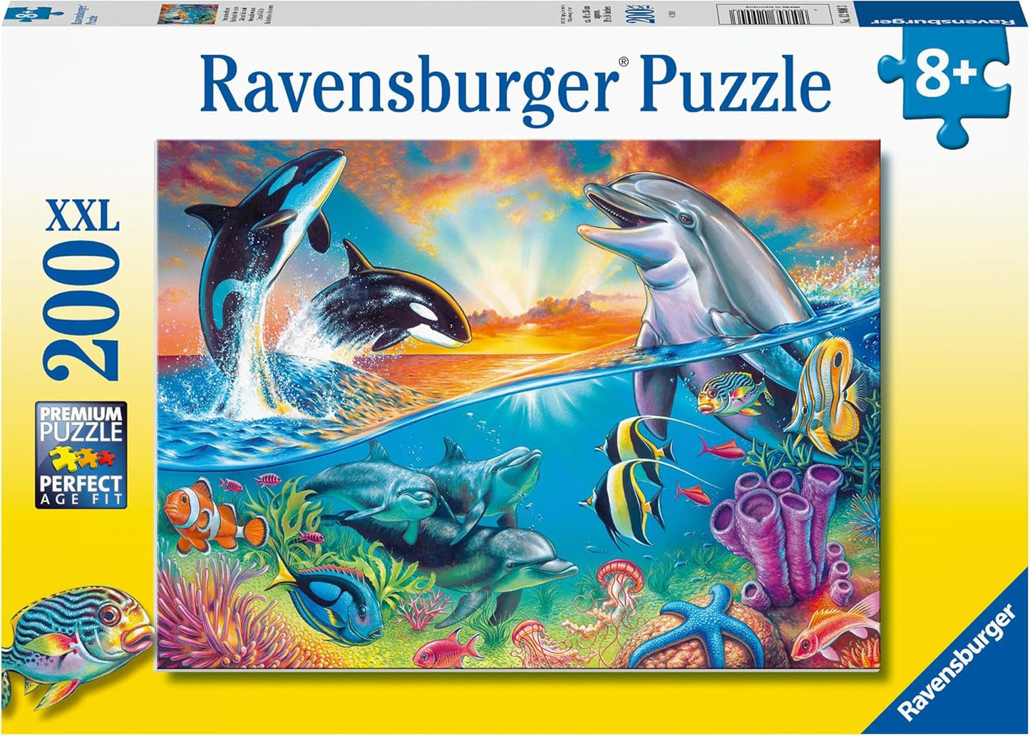 Puzzle per bambini Ravensburger - 12900 Abitanti dell'oceano - Puzzle subacqueo per bambini dagli 8 anni in su con 200 pezzi in formato XXL Puzzle Naty Shop Titolo predefinito