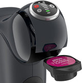 NESCAFÉ Dolce Gusto Genio S Plus di Krups, macchina da caffè a capsule compatta, capacità 0,8 litri, 1500 watt, avviso di decalcificazione automatica, grigio siderale, KP340B