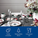 Villeroy & Boch - Toy's Delight Set per sughi, 4 pezzi, Piatto da portata con ciotole, Set di ciotole per sugo di Natale, Decorazione da tavola giocattolo, Vassoio da portata, Ciotole, Stoviglie natalizie, Porcellana Premium