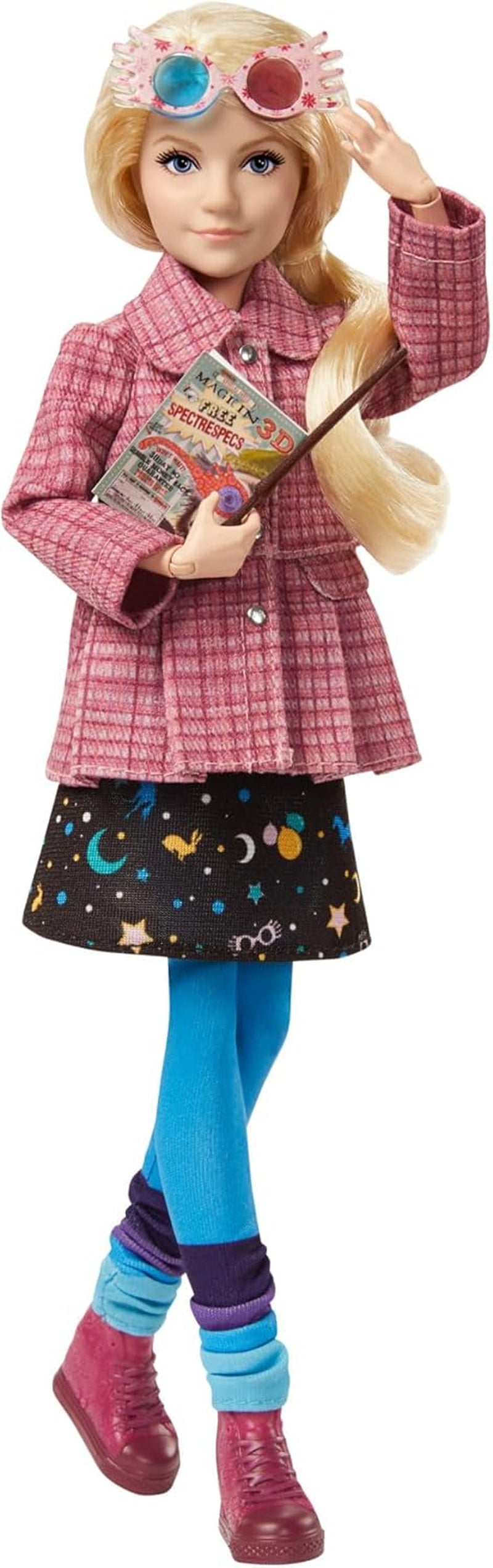 HARRY POTTER Calendario dell'Avvento di Grifondoro - 24 storie, sorprese magiche, sala comune di Hogwarts, viso realistico, per fan dai 6 anni in su, HND80 Naty Shop Luna Lovegood Dolls