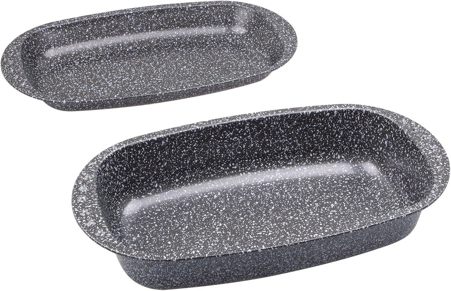 C|H|G Brotback- Und Bratenform Mit Deckel "Granito", Skandia Xtreme Plus: 4-Fach Antihaftbeschichtung in Granitoptik, 37 X 20 X 7 Cm, Made in Germany Stampi e vassoi per dolci Naty Shop