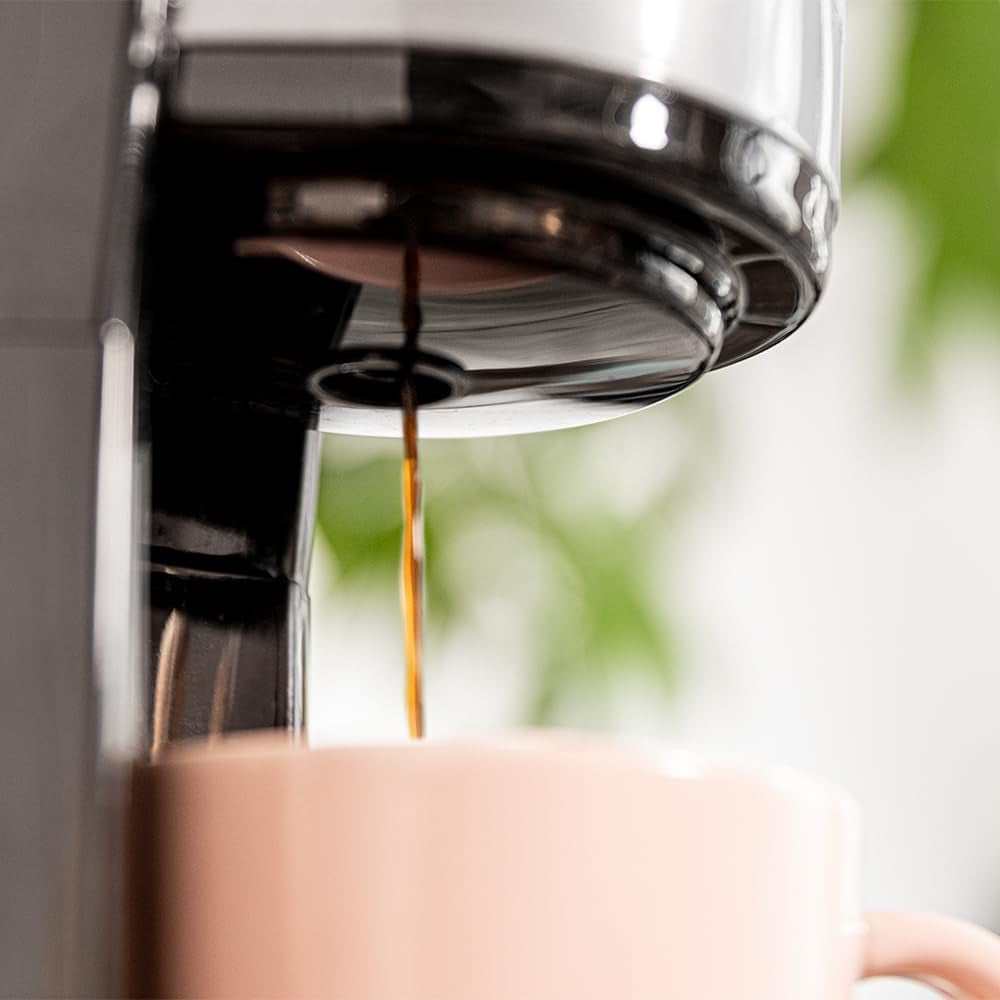 Macchina per caffè espresso Cecotec Coffee 66 Drop&Go con caraffa termica, 700 W, capacità 420 ml, beccuccio sigillato, filtro permanente o in carta, funzione di spegnimento automatico, contenitore con finestra