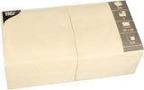 Tovaglioli 3 veli 1/4 piega 33 Cm X 33 Cm Crema Per ogni festa e ricorrenza. Quantità: 250 pezzi